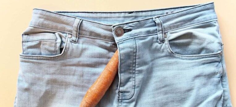 the carrot symbolizes a penis enlarged by soda